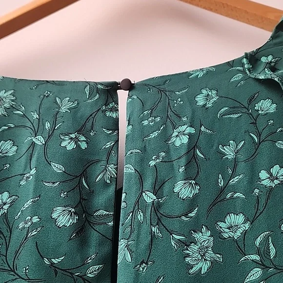 Forest Lily Ruffle Floral Pattern Dress - Picture 8 of 10